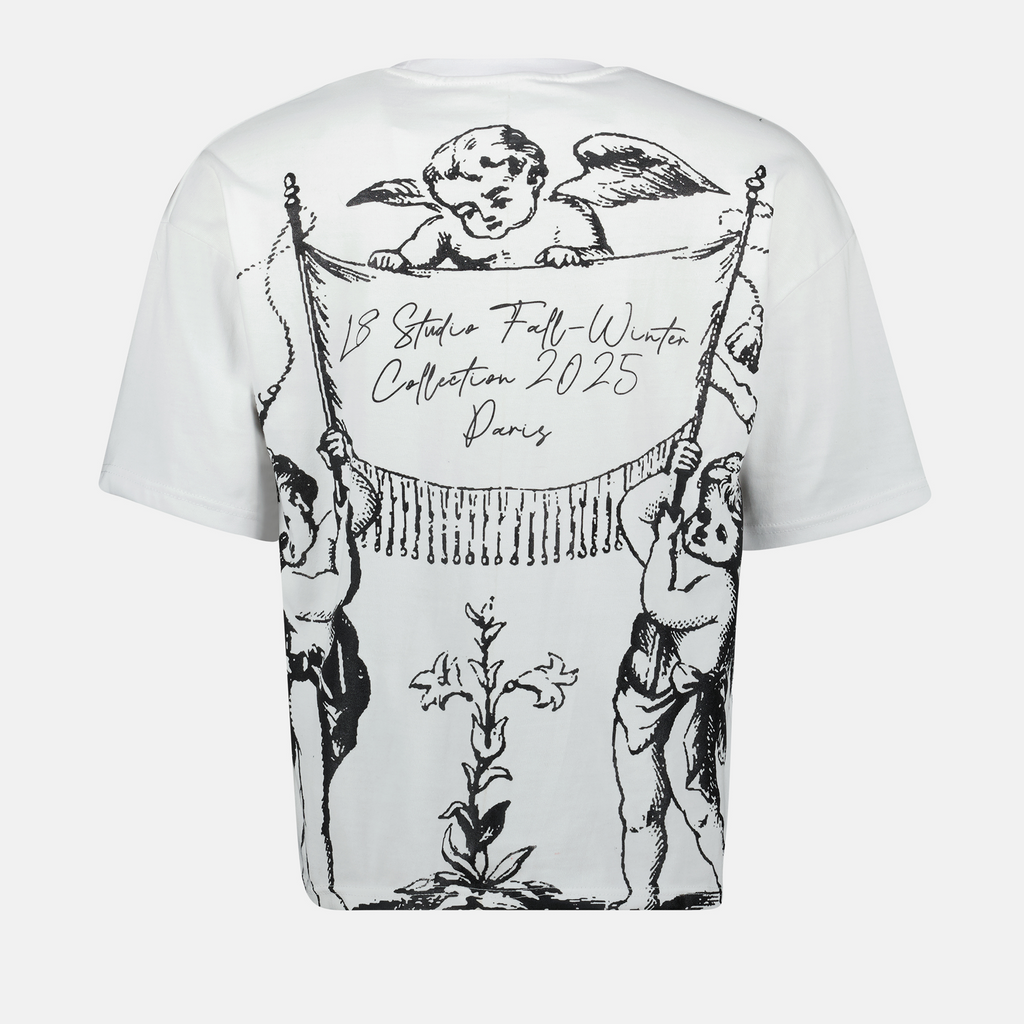 T-shirts T-shirt Cupidon L8 Studio Blanc Homme