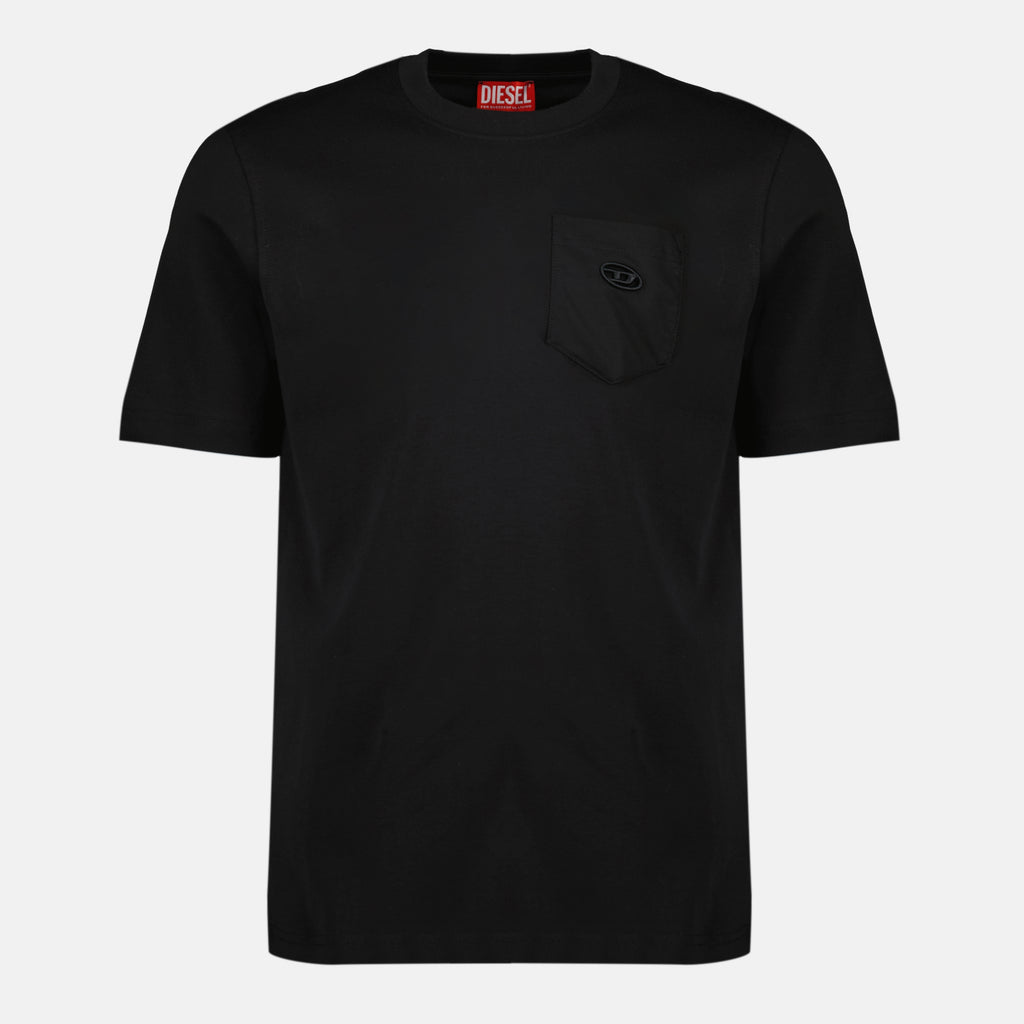 Image de l'article T-shirt T-Norm noir de la marque Diesel pour Homme - Saison Printemps-Été 2026 - Vue de Face