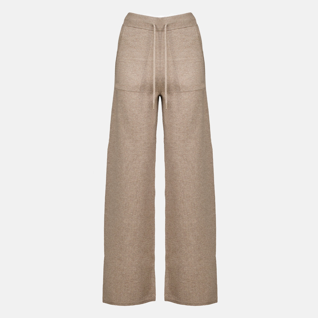 Pantalons 와이드 캐시미어 팬츠 Max Mara Beige Femme