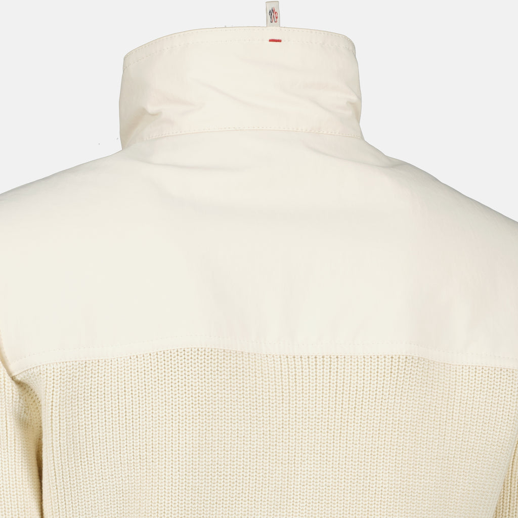 Image de l'article Veste cardigan bi-matière blanc de la marque Moncler Grenoble pour Femme - Saison Printemps-Été 2026 - Vue détaillée_2