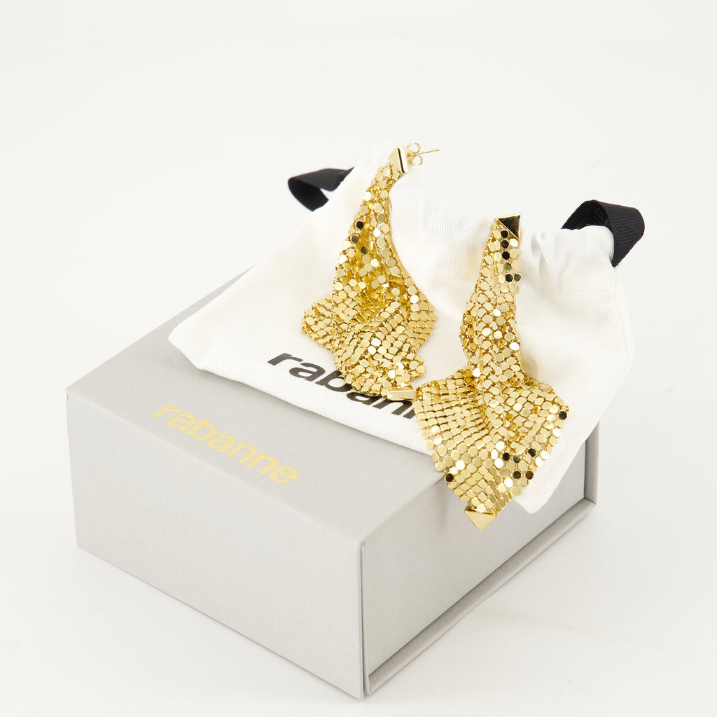 Schmuck Pixel Ohrringe Rabanne Gold Femme