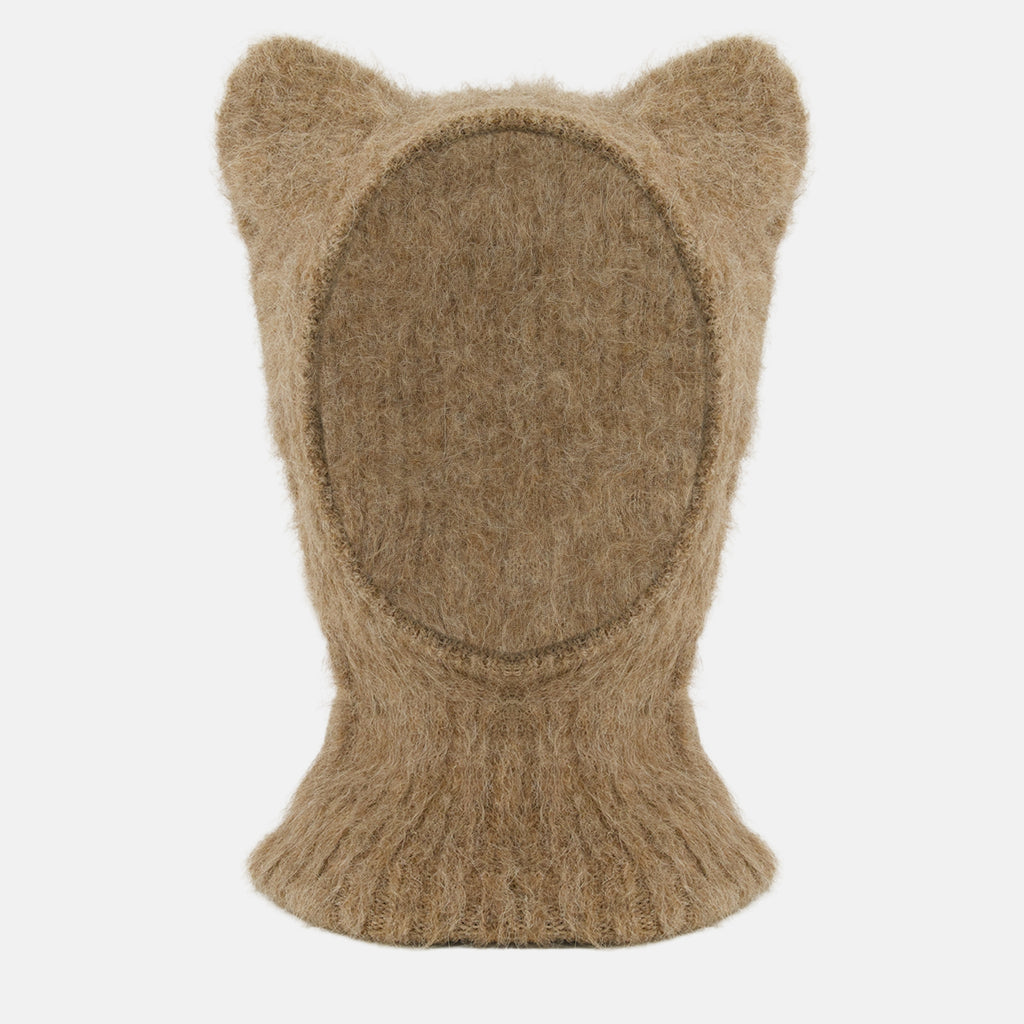 Chapeaux, casquettes et bonnets Cagoule oreilles en laine d'alpaga Maison Kitsune Beige Homme