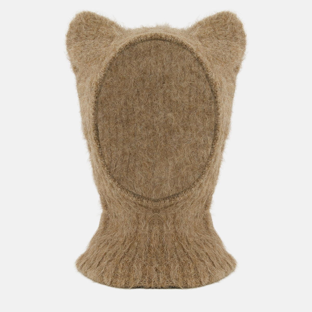 Chapeaux, casquettes et bonnets Cagoule oreilles en laine d'alpaga Maison Kitsune Beige Homme