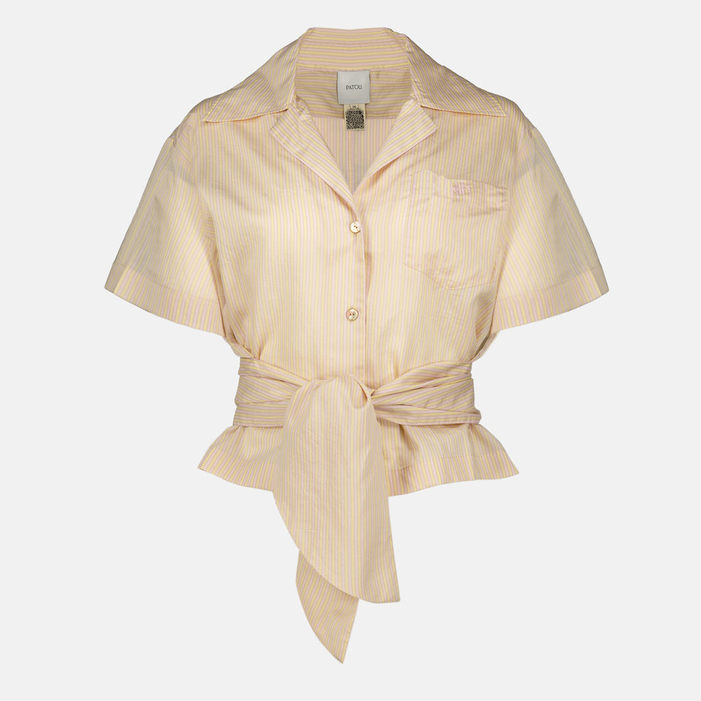 Chemises Camicia Beige in Setafil Patou Rose Femme