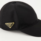 Chapéus, bonés e gorros Casquette en Re-Nylon Prada Preto Femme