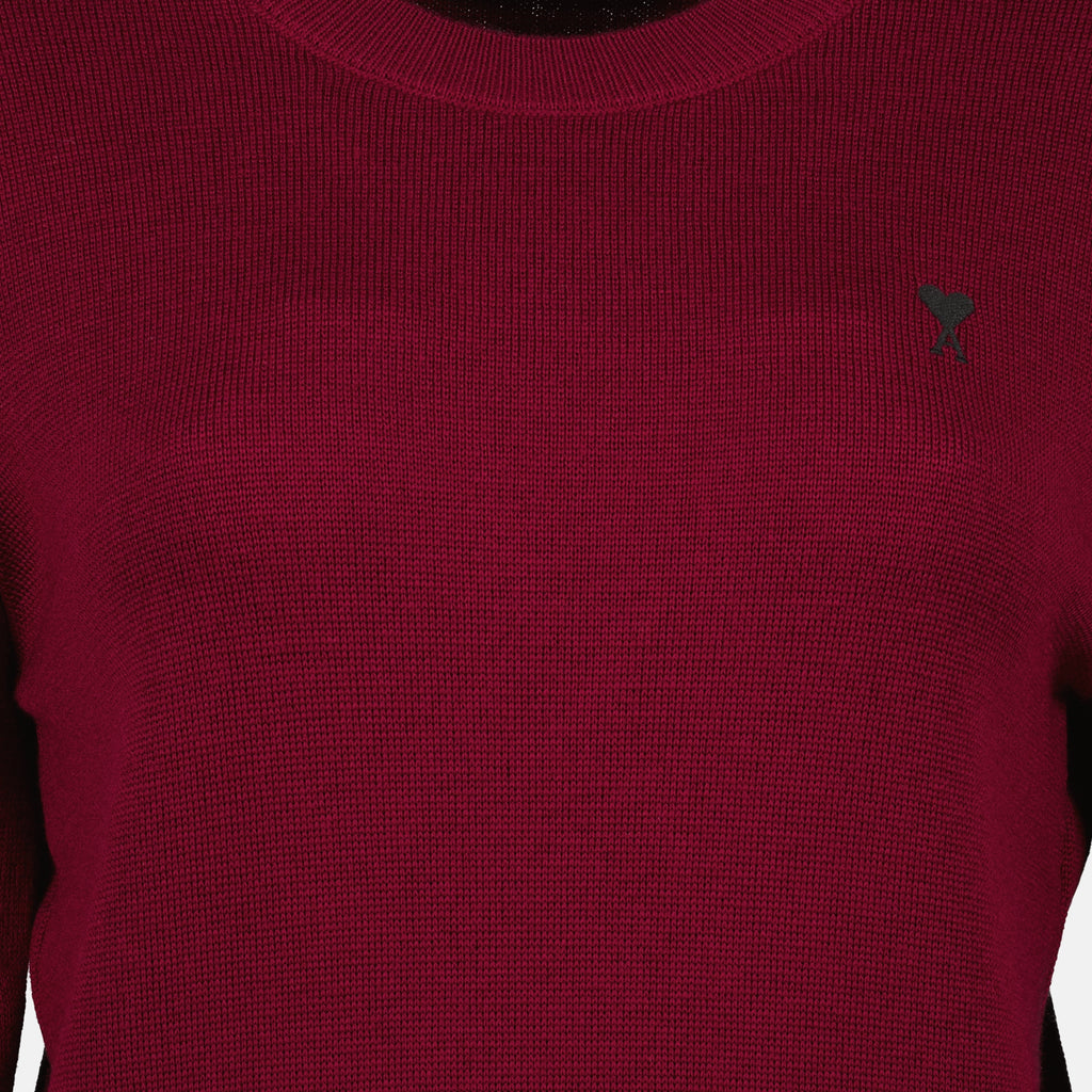 Image de l'article Pull Ami de coeur de la marque Ami PARIS pour Femme - Saison Automne-Hiver 2025 - Vue détaillée_3