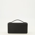 Petite maroquinerie VLogo Chain Wallet in Black Leather Valentino Garavani Noir Femme
