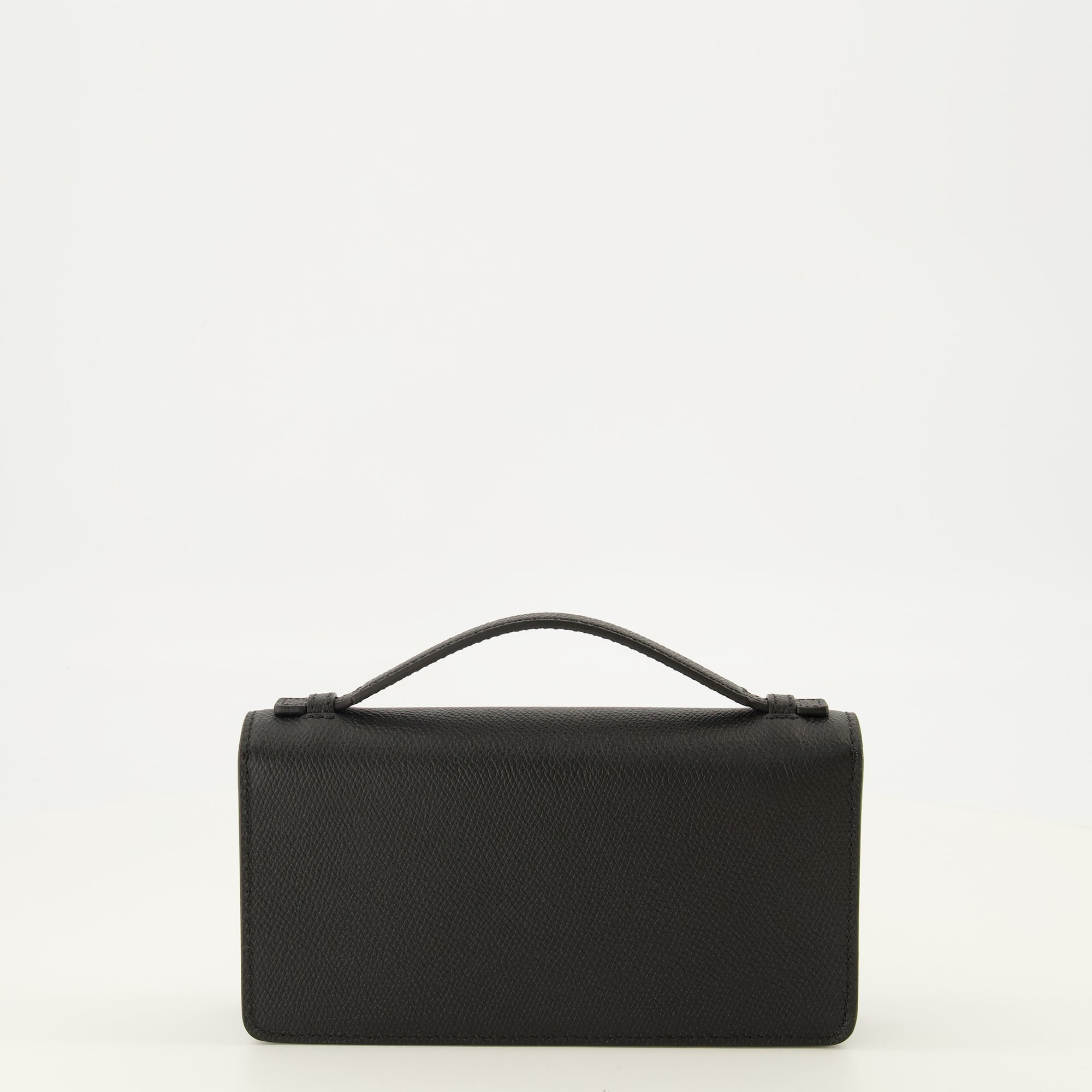 Petite maroquinerie VLogo Kettenbörse aus schwarzem Leder Valentino Garavani Noir Femme