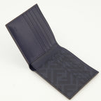 Image of the FF Squared navy blue wallet by Fendi for Men - Spring-Summer 2026 - Detailed View_2