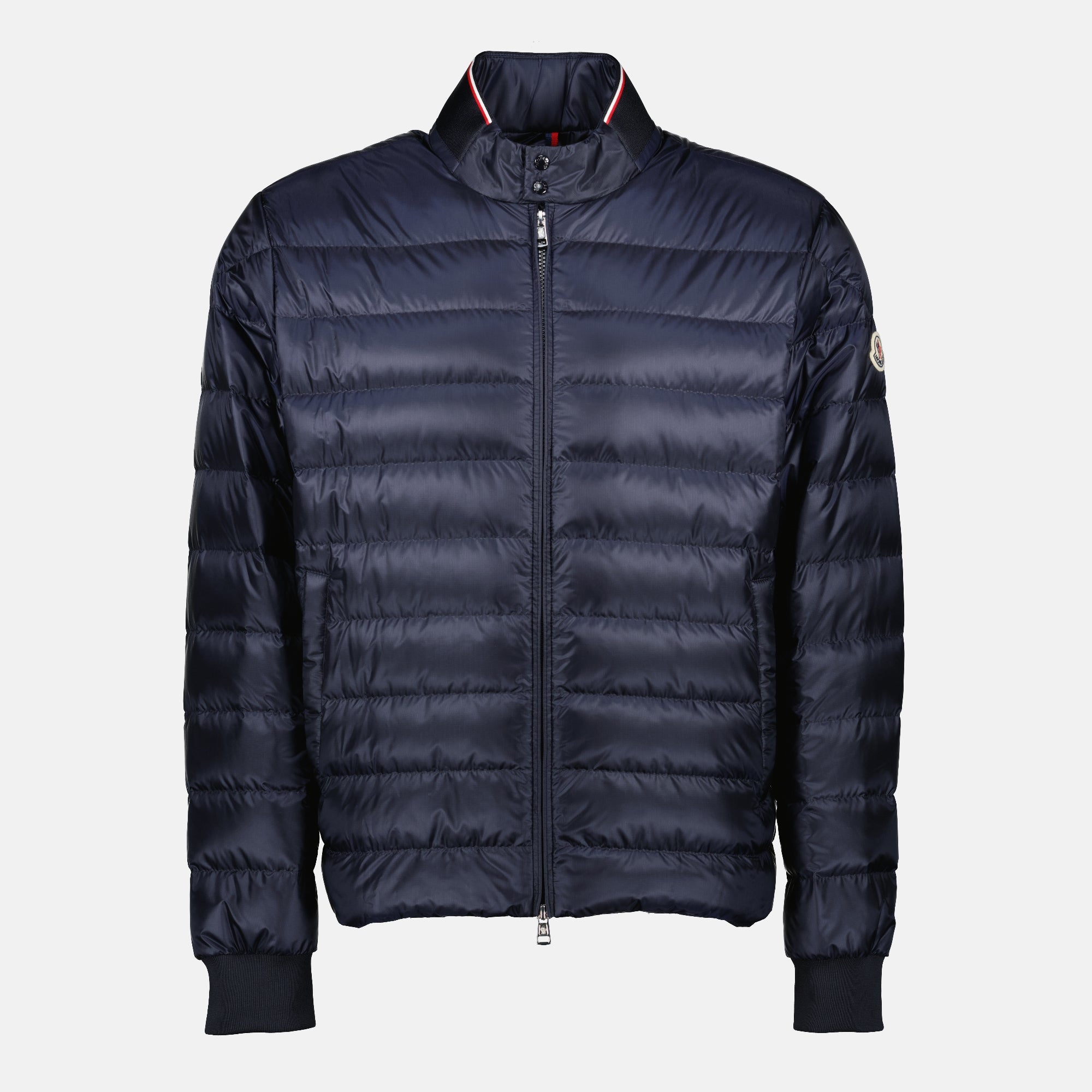 Image de l'article Doudoune Rigel bleu marine de la marque Moncler pour Homme - Saison Printemps-Été 2026 - Vue de Face