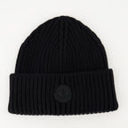 Hats, caps and beanies Bonnet en laine Moncler Black Homme