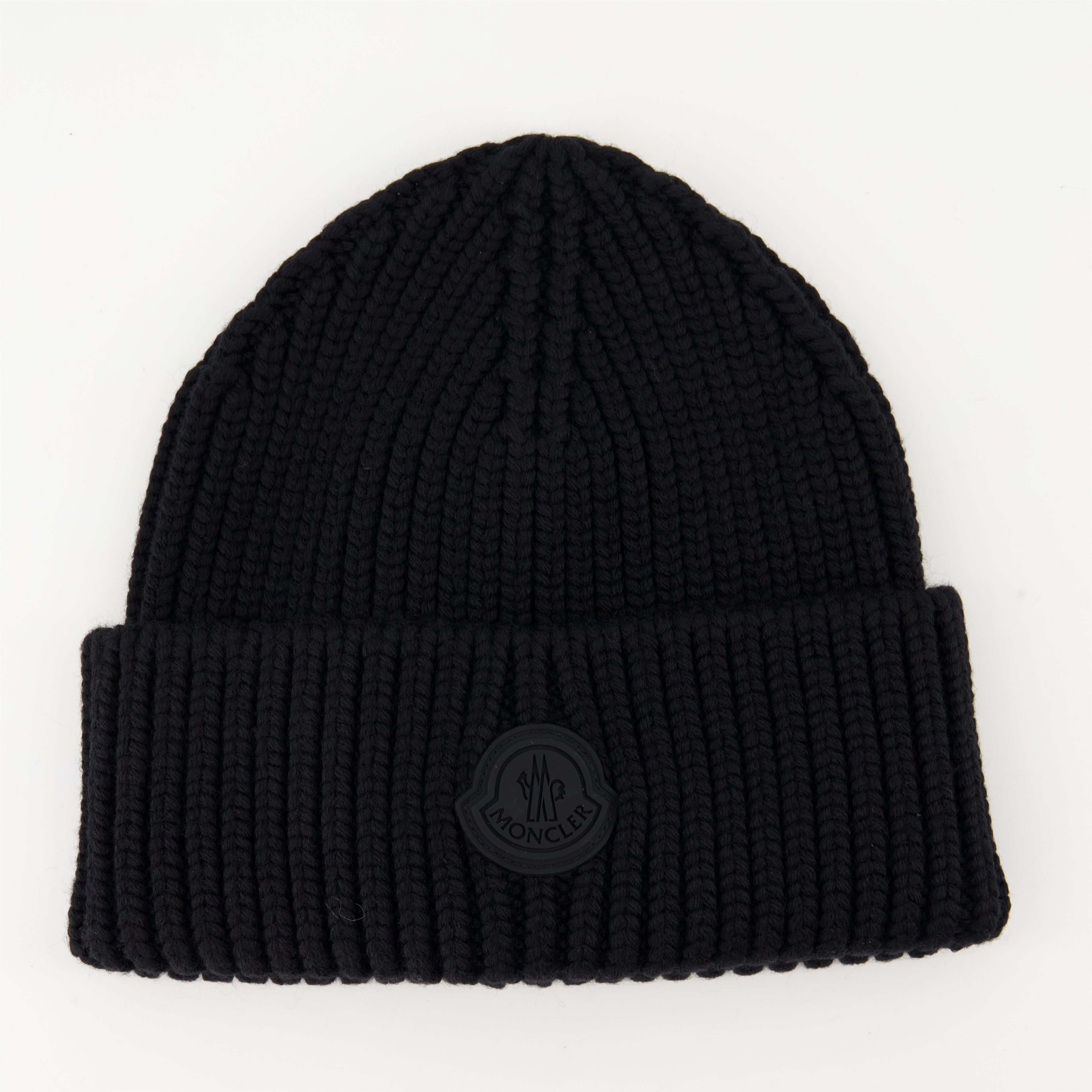 Hats, caps and beanies Bonnet en laine Moncler Black Homme