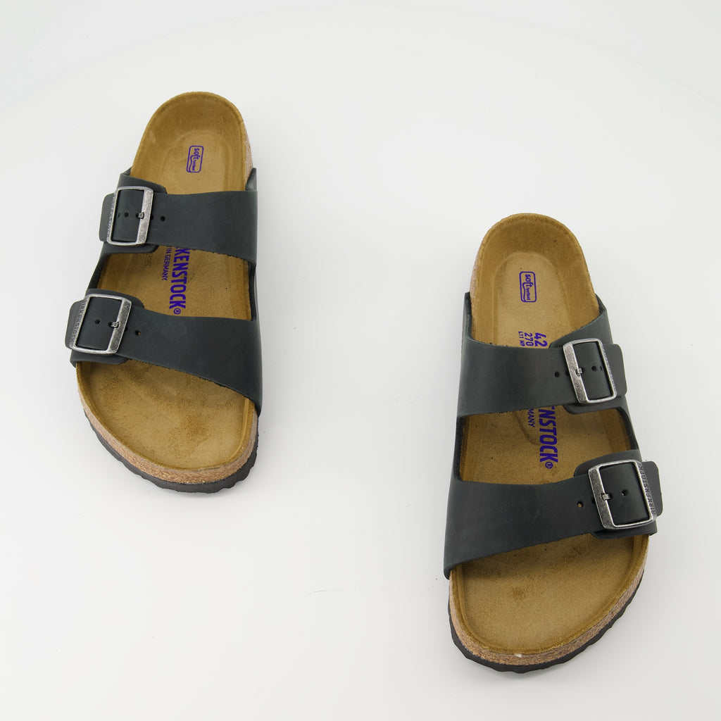 Chaussures ouvertes Sandales Arizona Birkenstock Noir Homme