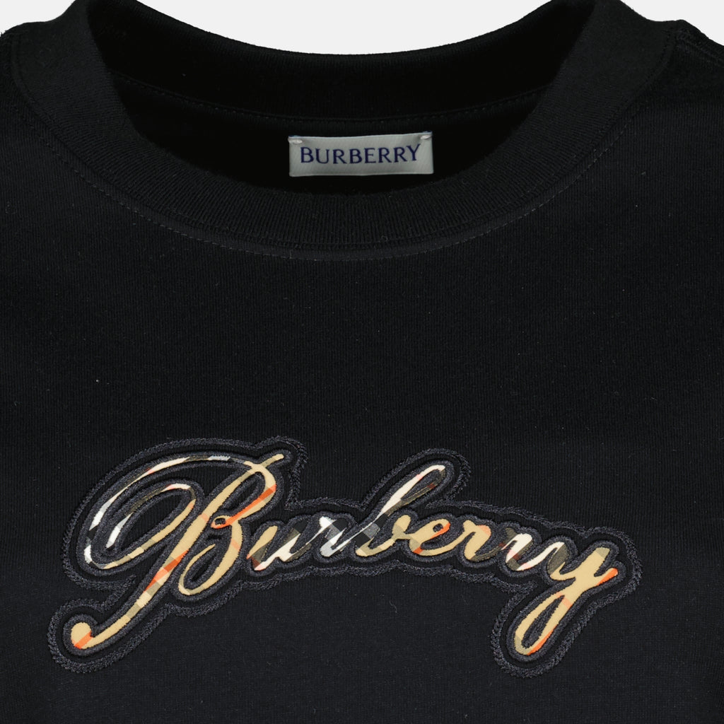 Bild des Artikels Burberry Damen T-Shirt mit schwarzem Check-Logo - Frühjahr-Sommer 2026 - Detailansicht_2