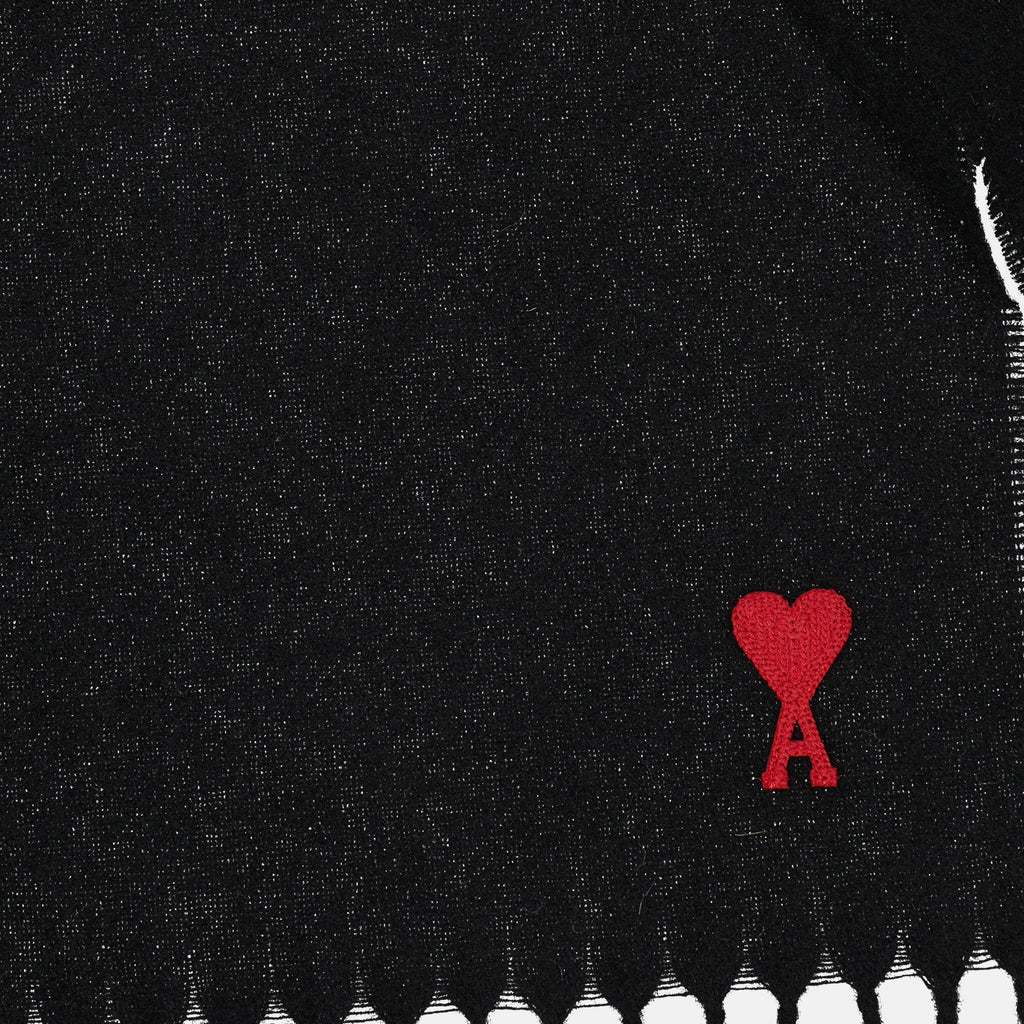 Écharpes, foulards et gants Écharpe Ami de coeur Ami PARIS Noir Unisexe