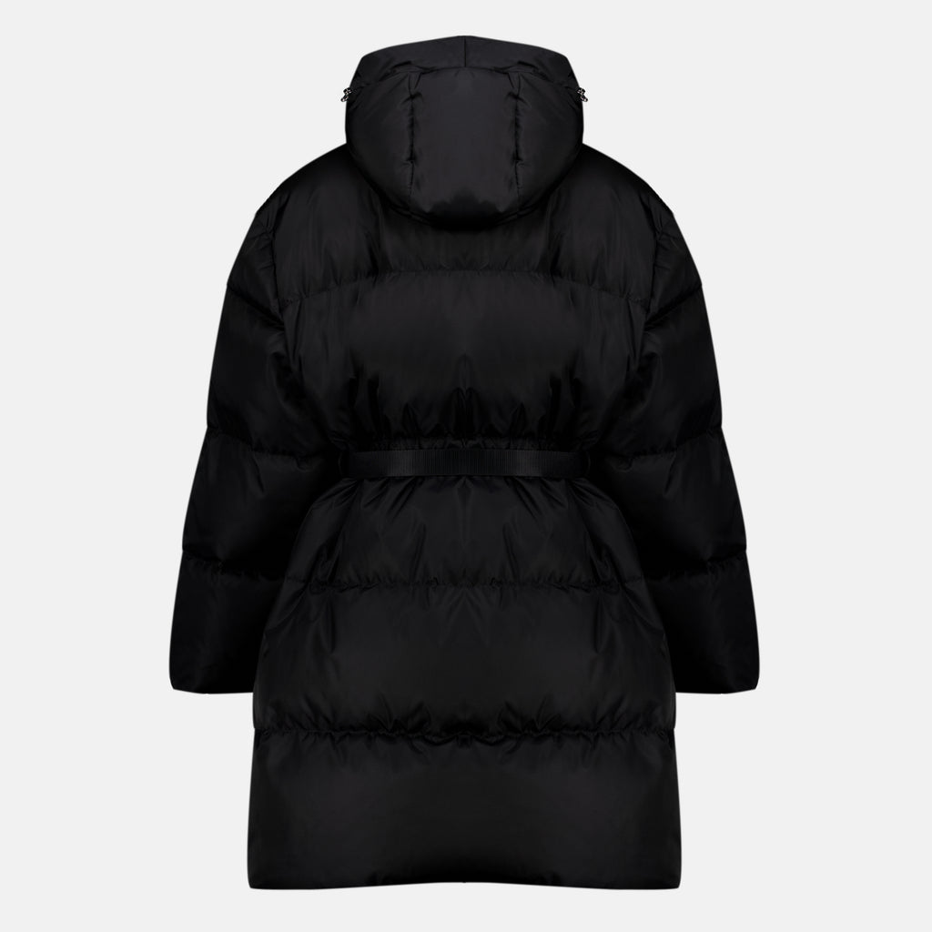 Manteaux Schwarze Re-Nylon Pufferjacke Prada Noir Femme