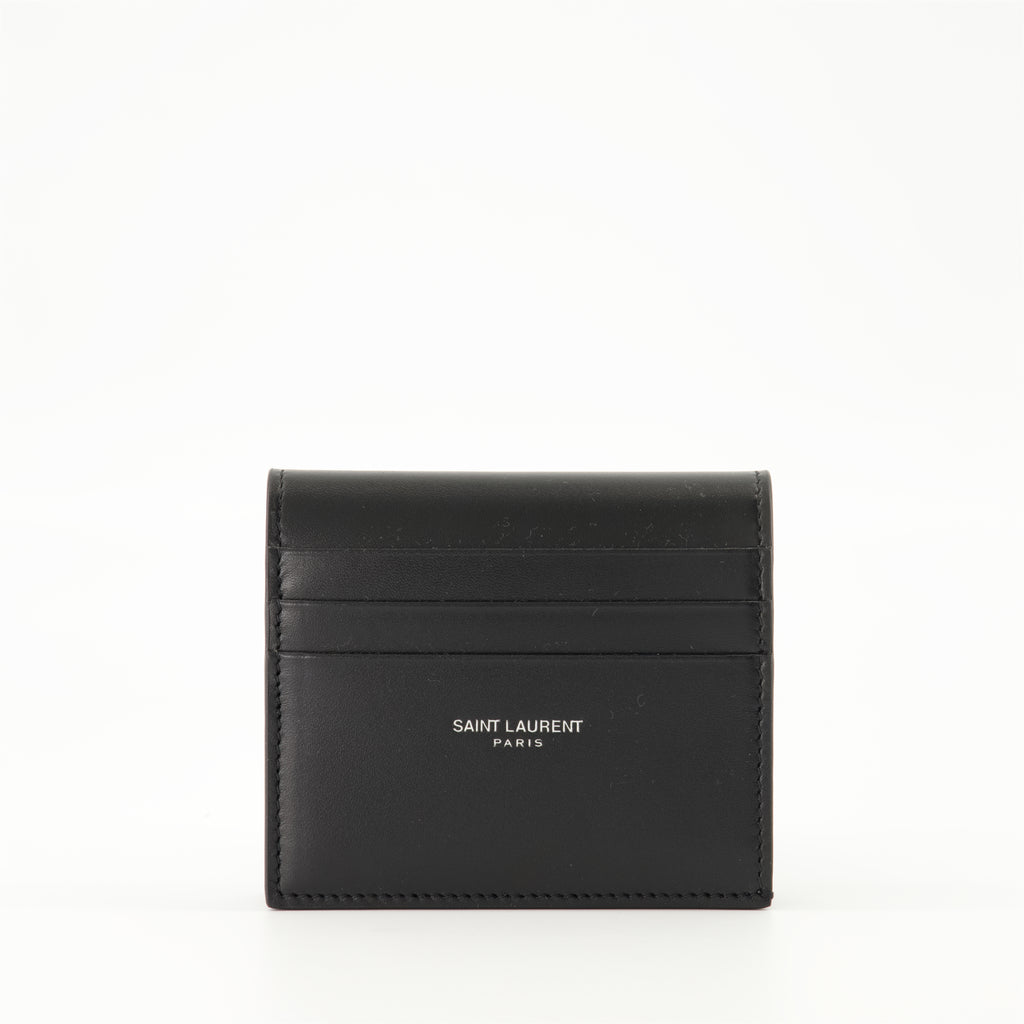 Petite maroquinerie Porte-carte réversible Saint Laurent Noir Homme