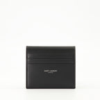 Kleine lederwaren Umkehrbarer Kartenhalter Saint Laurent Schwarz Homme