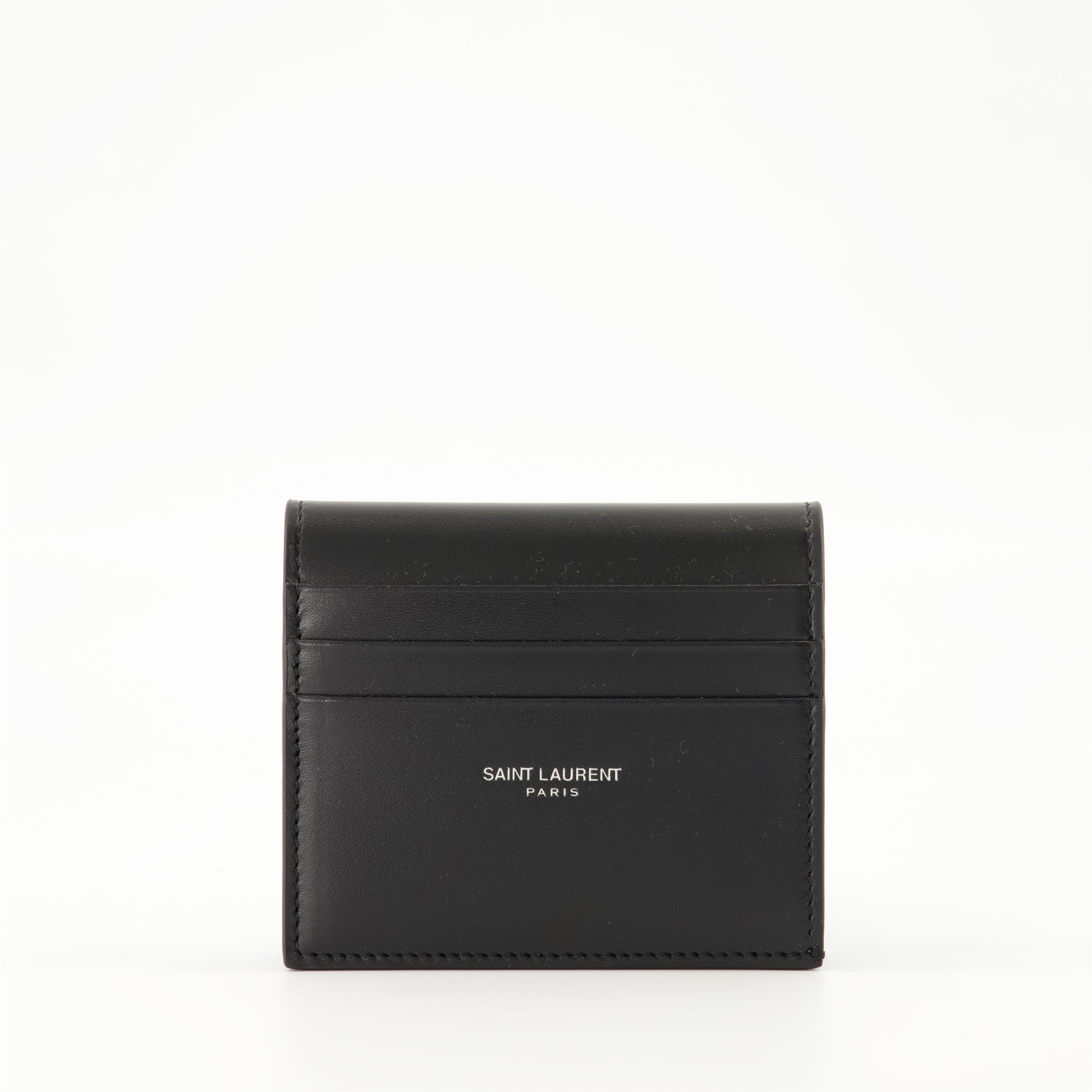 Petite maroquinerie Porte-carte réversible Saint Laurent Noir Homme