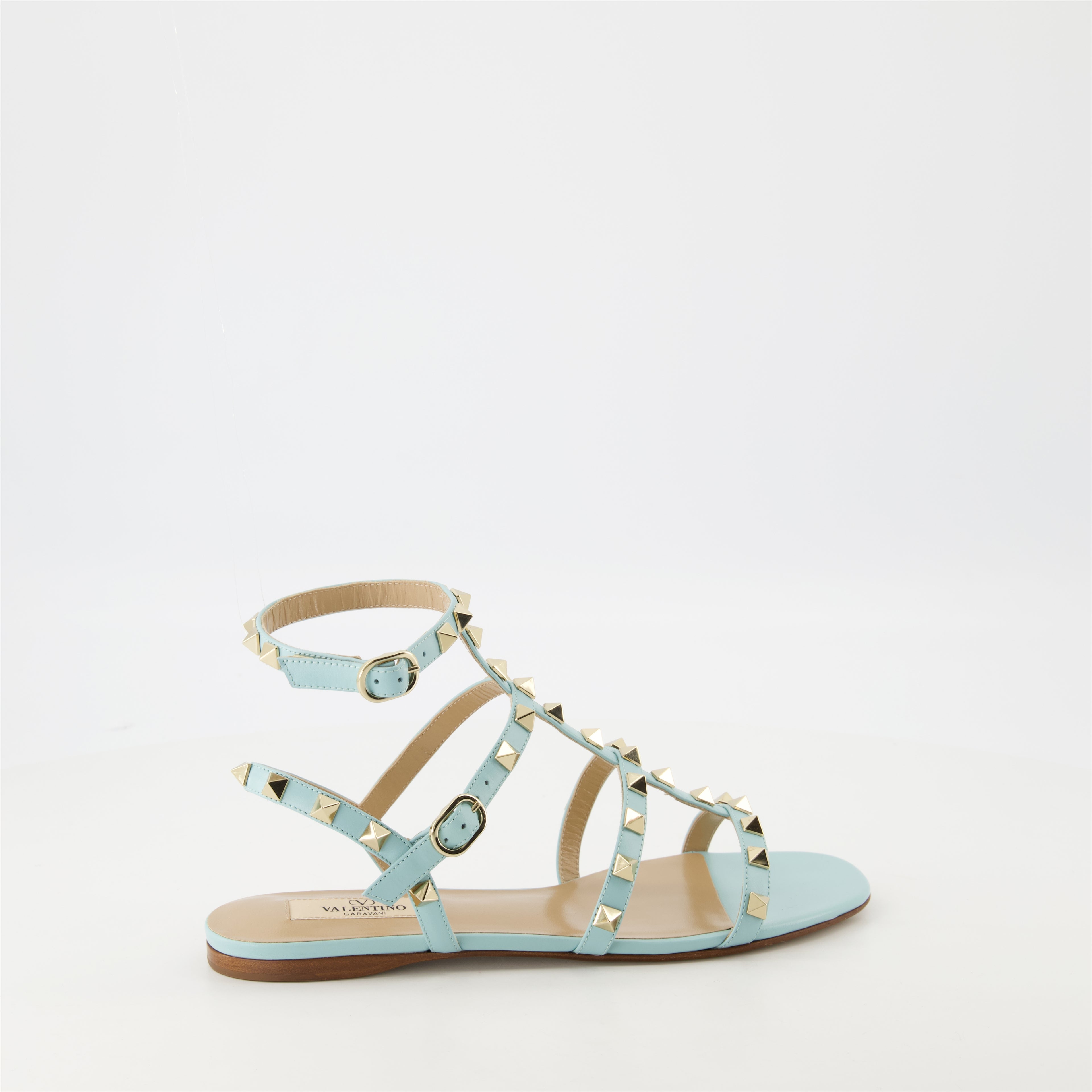 Sapatos abertos Sandálias Rockstud Valentino Garavani Azul Femme