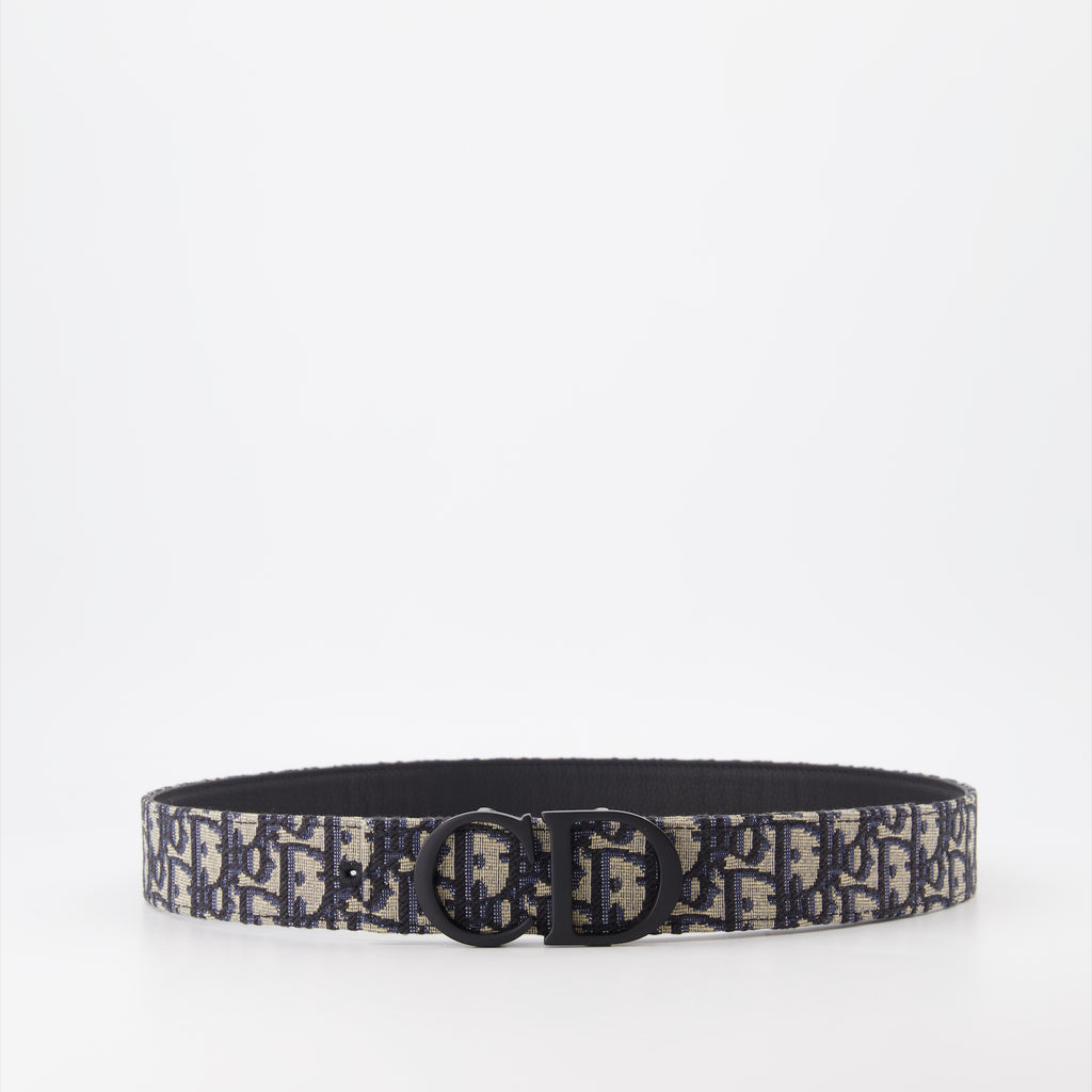 Cinture Cintura Obliqua Dior Blu Homme