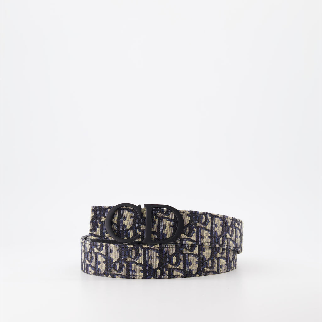 Cinture Cintura Obliqua Dior Blu Homme