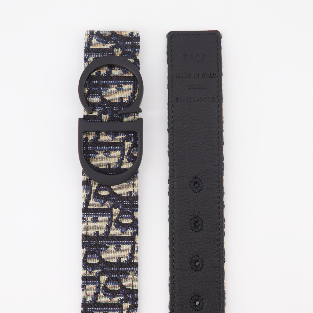 Cinture Cintura Obliqua Dior Blu Homme