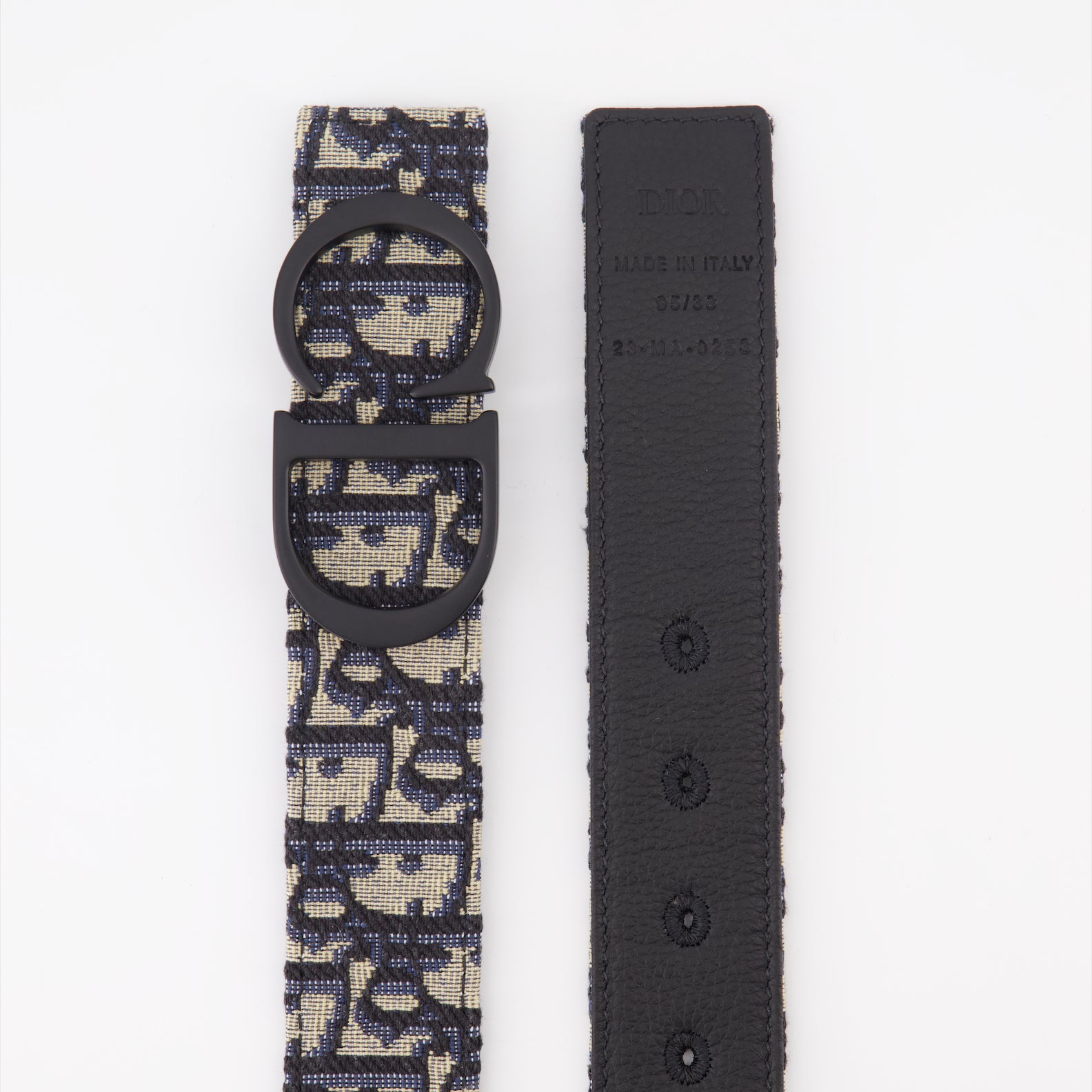 Cinture Cintura Obliqua Dior Blu Homme