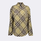 Camisas Camisa de Lã Burberry Cáqui Homme