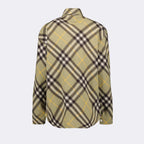 Camisas Camisa de Lã Burberry Cáqui Homme