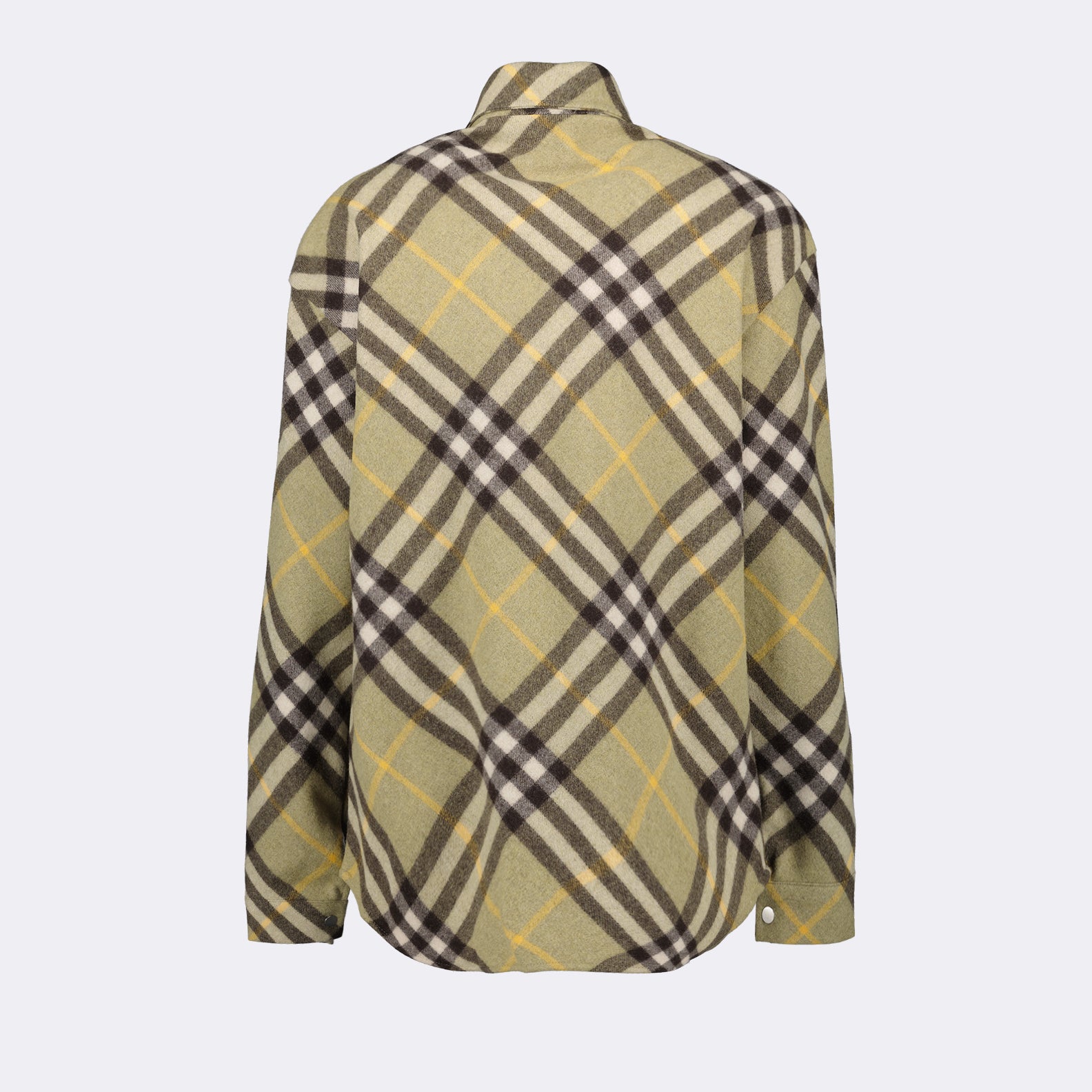 Camisas Camisa de Lã Burberry Cáqui Homme