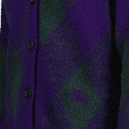 Maille Cardigan Argyle Burberry Violet Femme