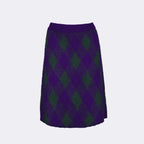 Jupes Jupe Argyle en laine Burberry Violet Femme