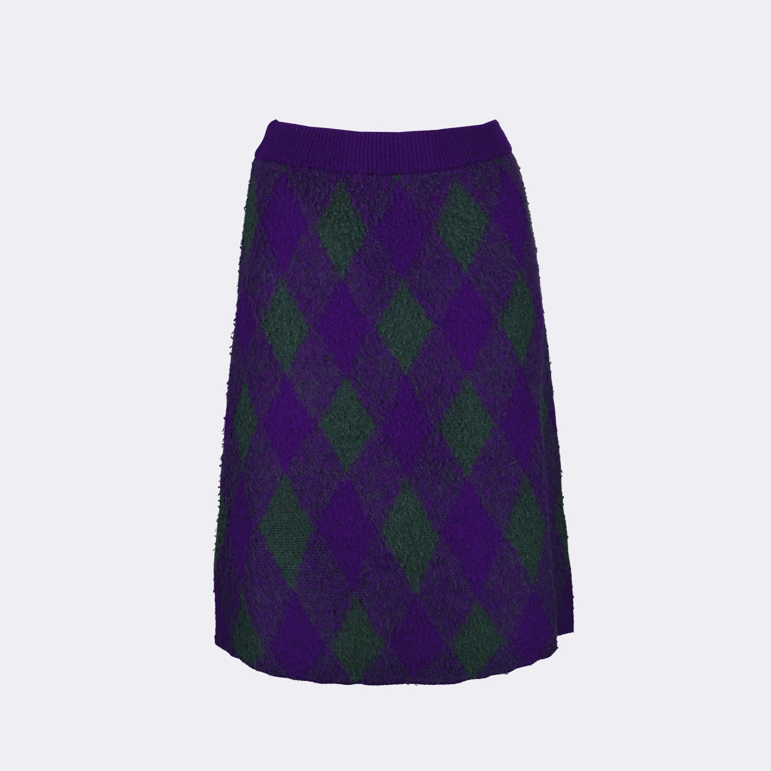 Jupes Jupe Argyle en laine Burberry Violet Femme