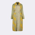 Cappotti Trench-coat réversible à carreaux Burberry Cachi Femme