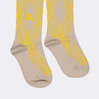 Ropa interior y homewear Collants à carreaux Burberry Amarillo Femme