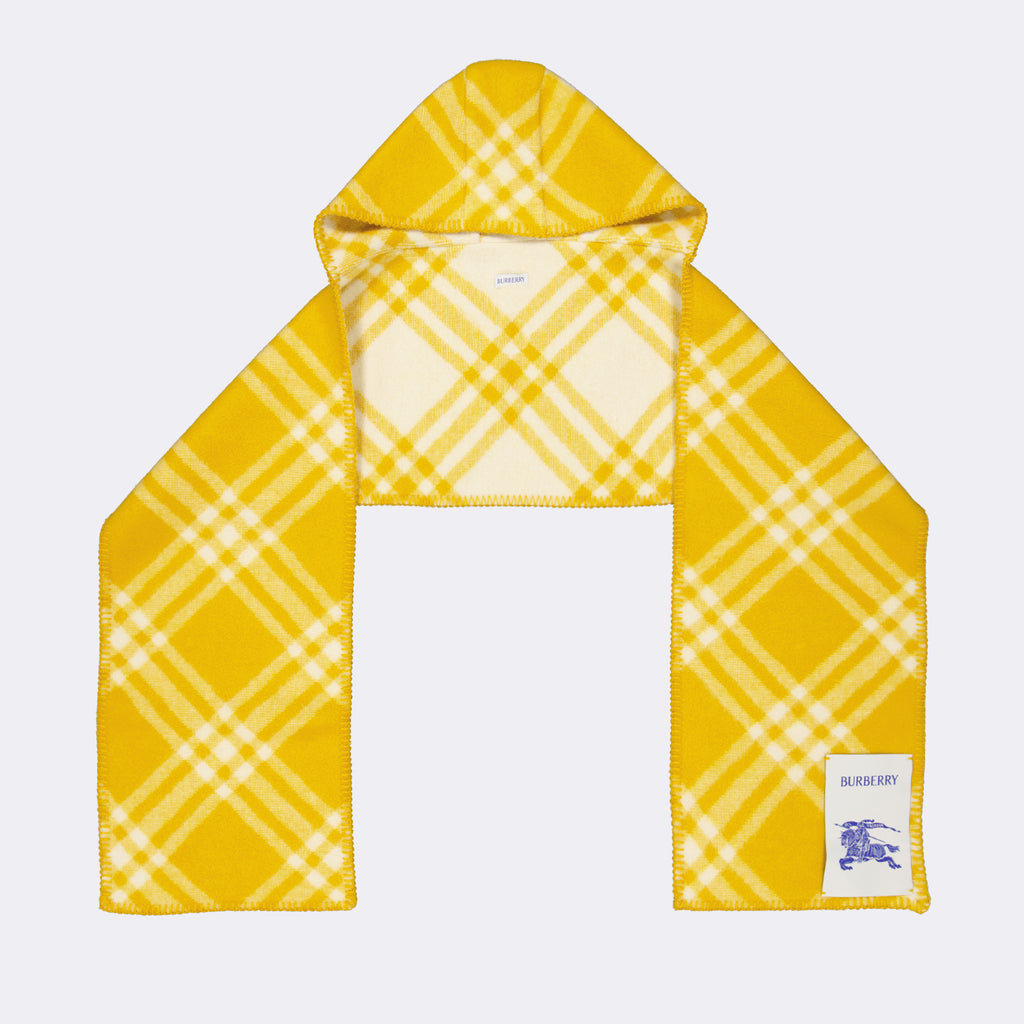 Écharpes, foulards et gants Écharpe à capuche Burberry Jaune Unisexe