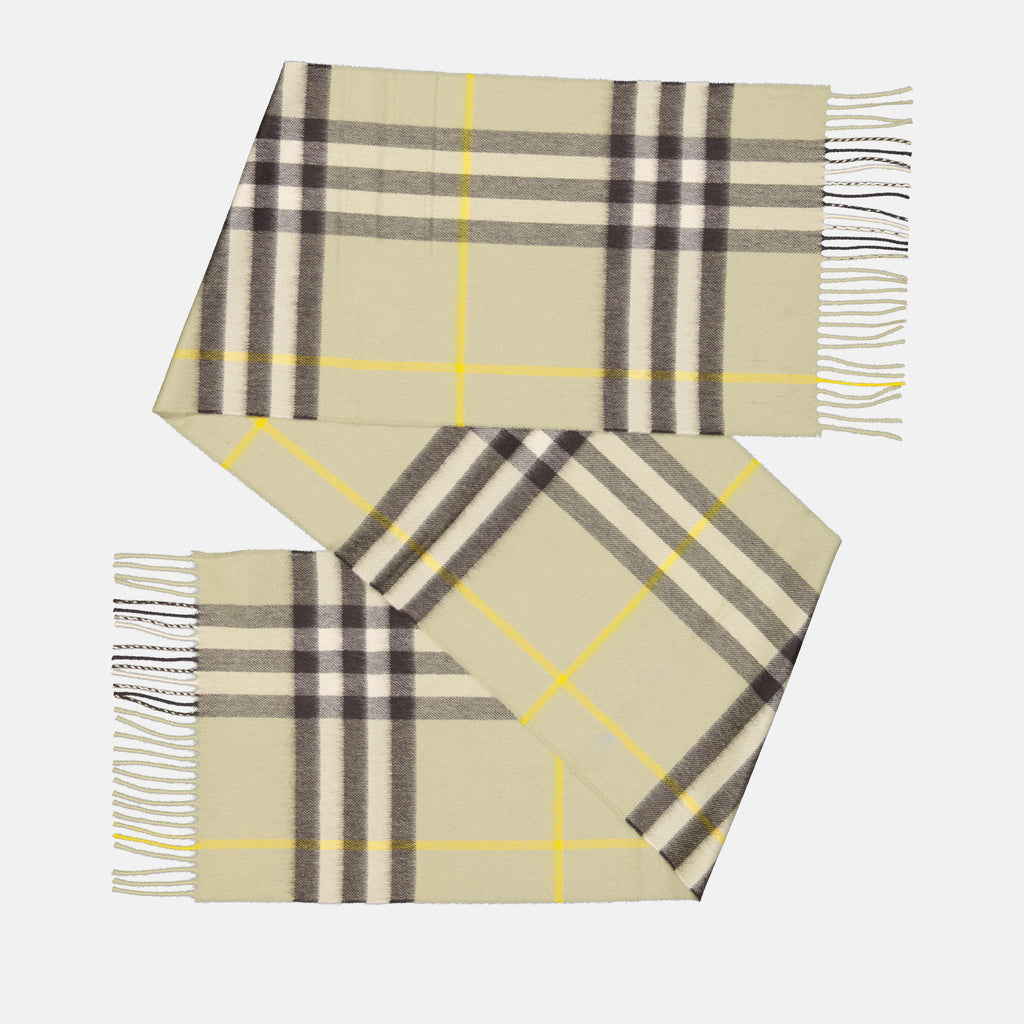 Écharpes, foulards et gants Écharpe en cachemire Burberry Kaki Unisexe