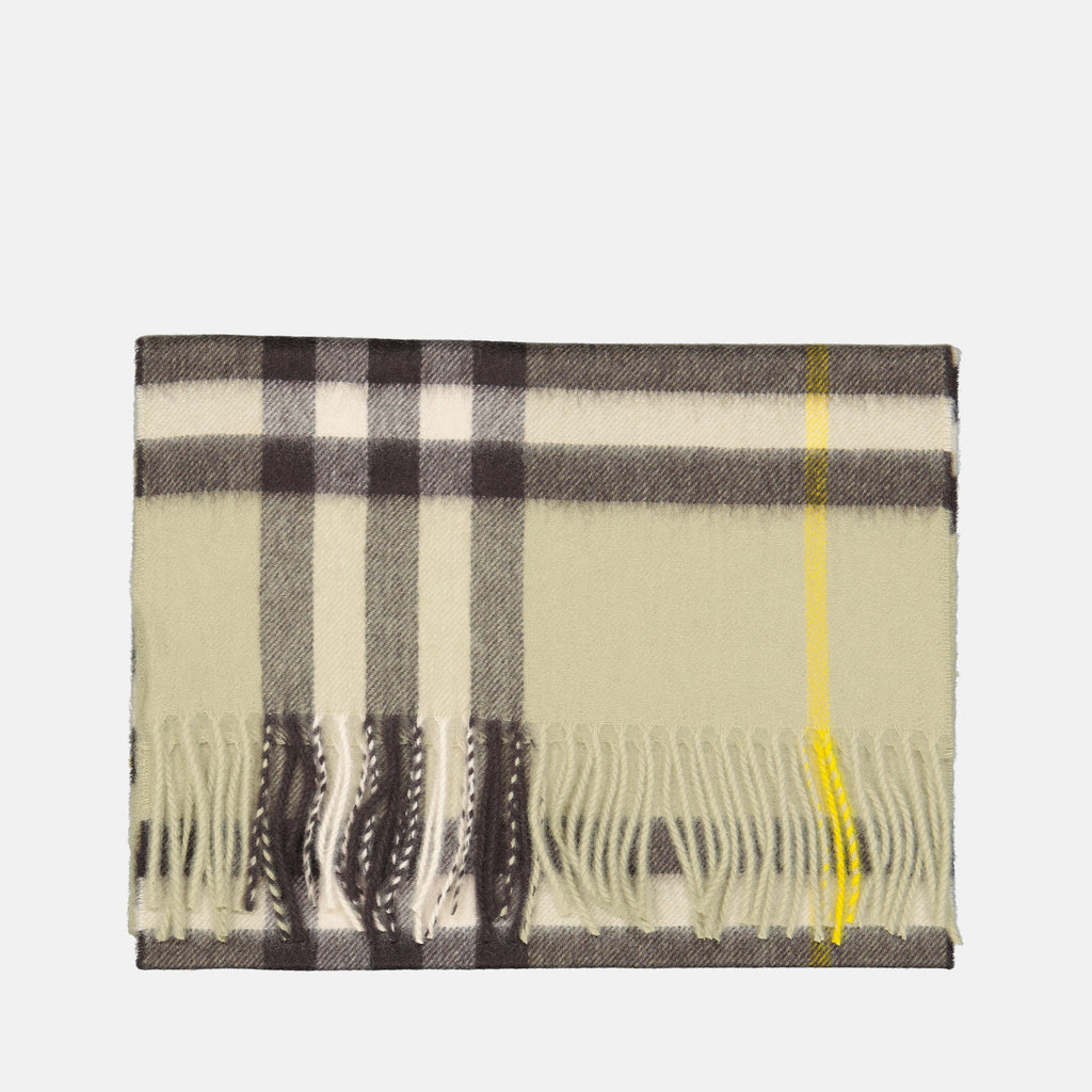 Écharpes, foulards et gants Écharpe en cachemire Burberry Kaki Unisexe