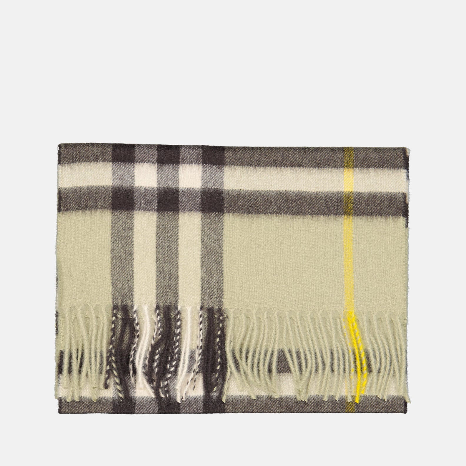 Écharpes, foulards et gants Écharpe en cachemire Burberry Kaki Unisexe