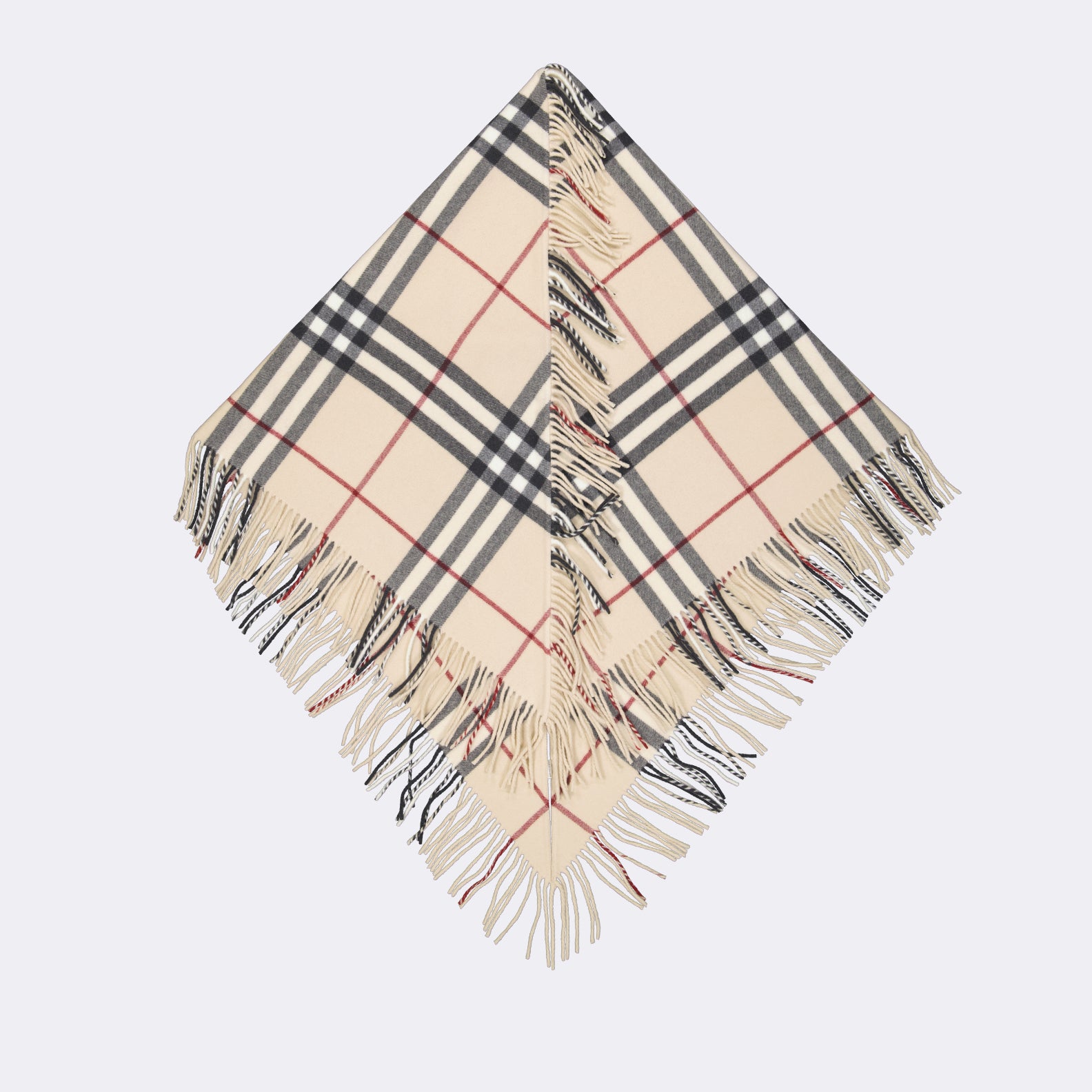 Vestes Poncho à carreaux Burberry Beige Unisexe