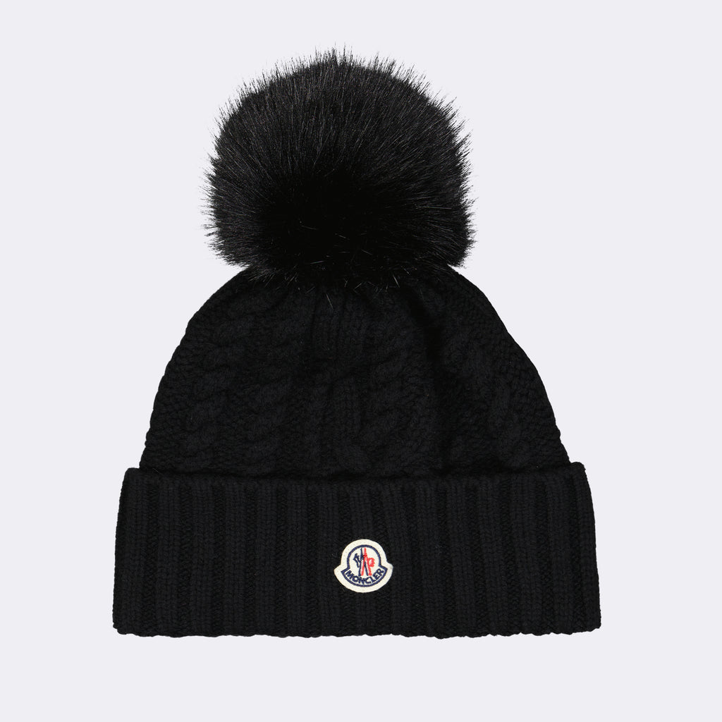 Hats, caps and beanies Pom-pom hat Moncler Black Women