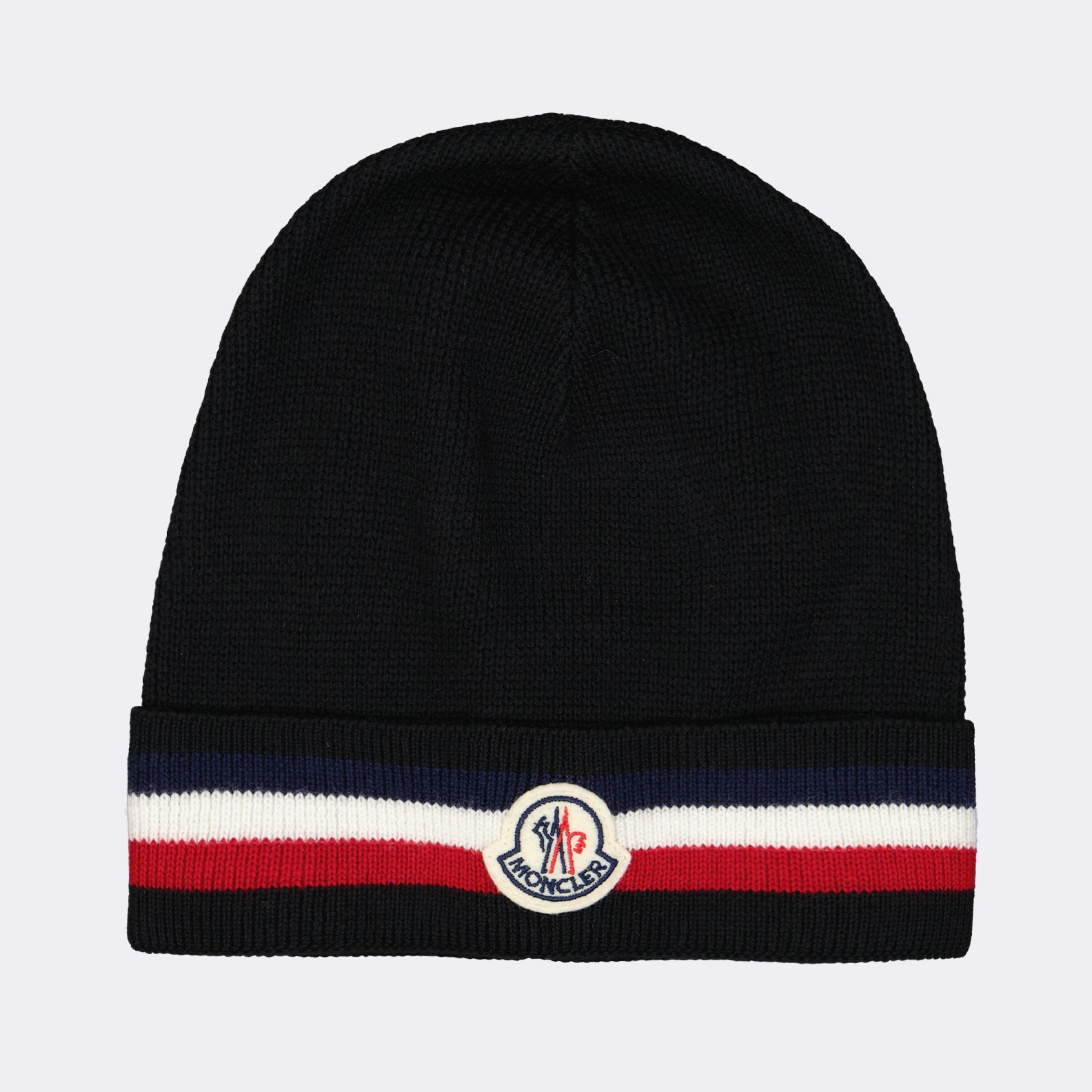 Hats, caps and beanies Tricolor stripe hat Moncler Black Man