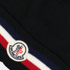 Cappelli, berretti e beanie Bonnet à bande tricolore Moncler Nero Homme