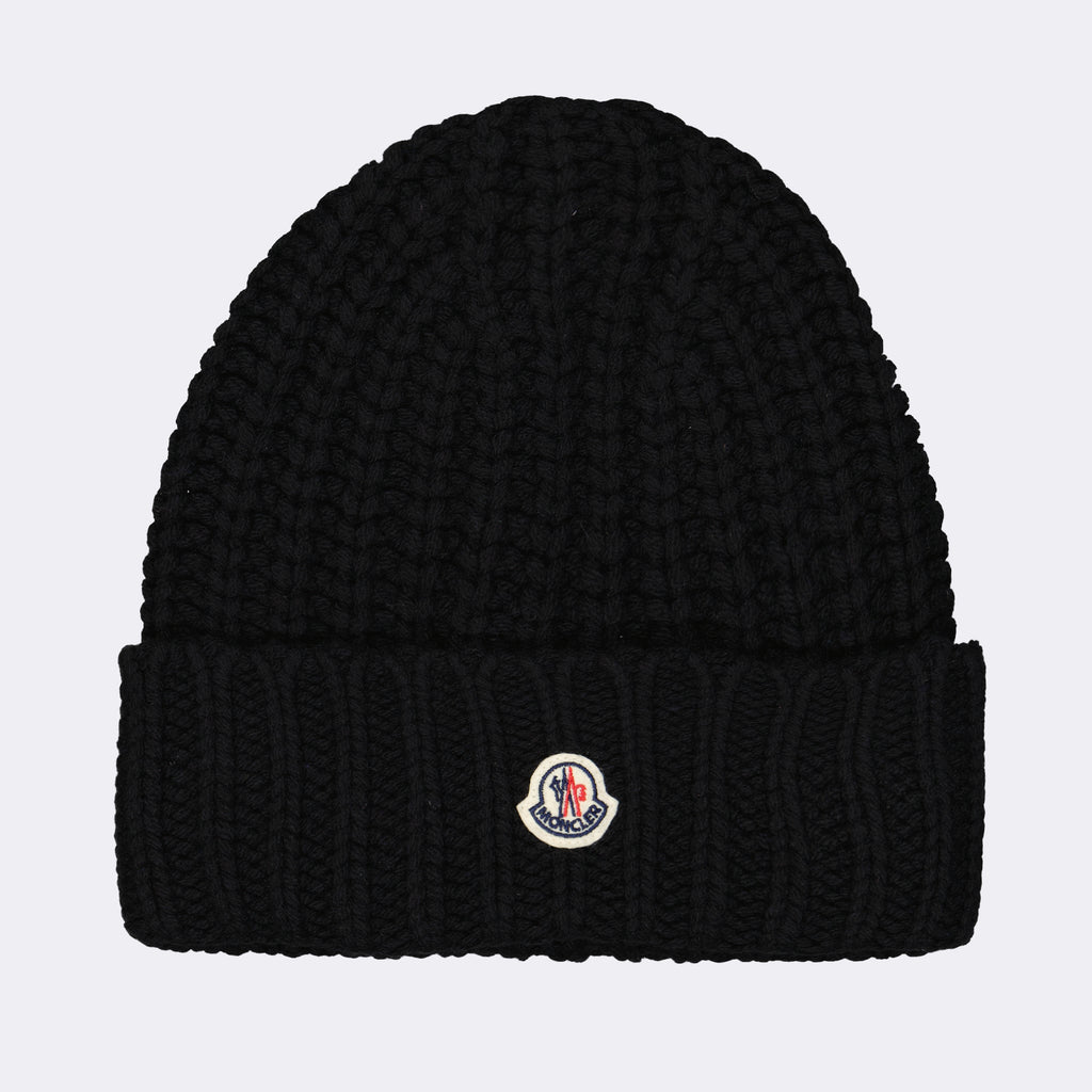 Hats, caps and beanies Logo beanie Moncler Black Women
