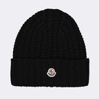 Hats, caps and beanies Logo beanie Moncler Black Women