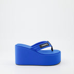 Compensées et plateformes Tongs à plateforme Coperni Bleu Femme