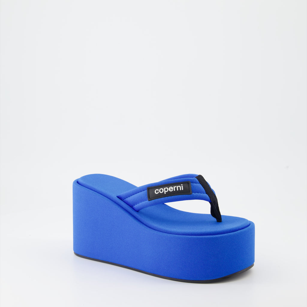 Compensées et plateformes Tongs à plateforme Coperni Bleu Femme