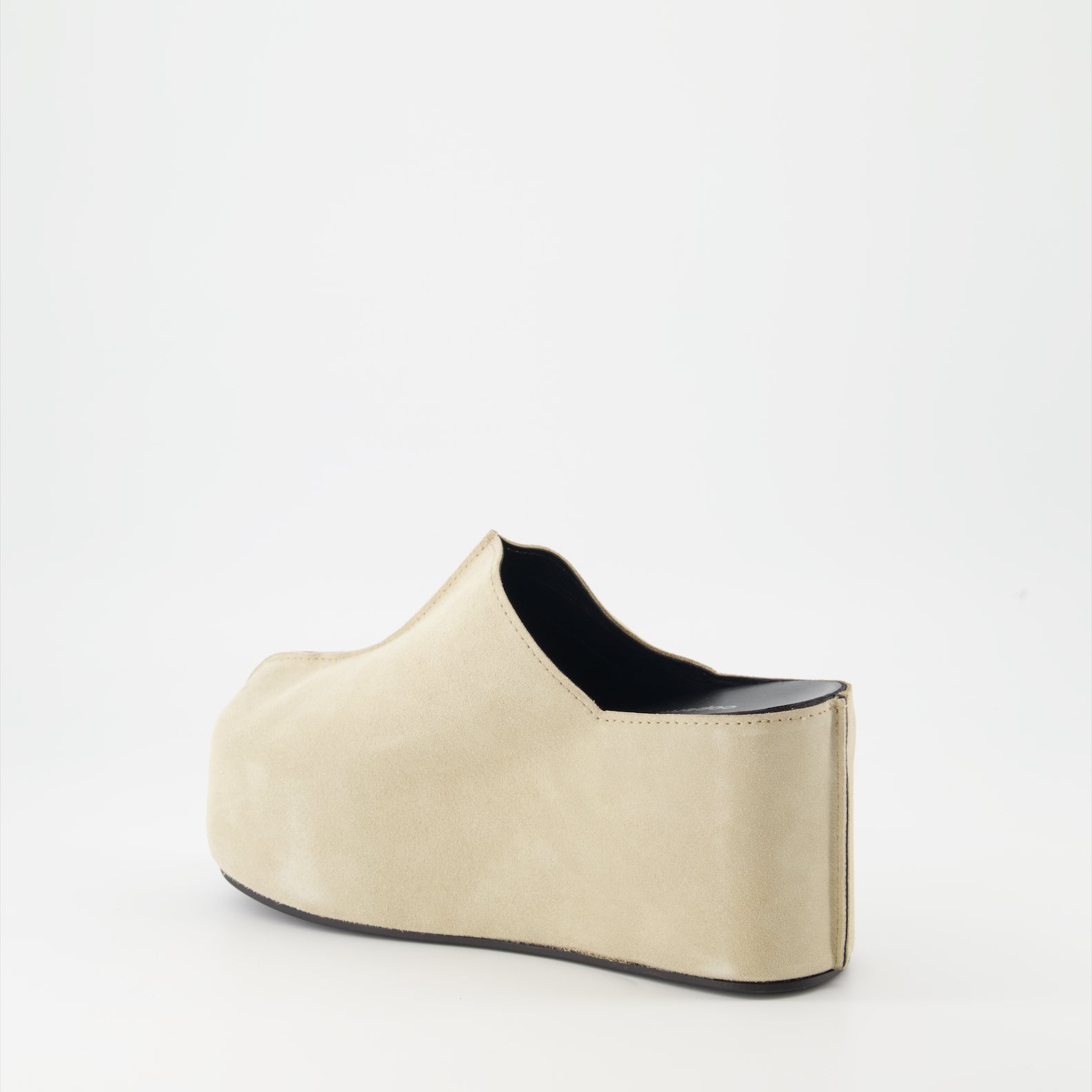Zapatos de plataforma Mules en daim Coperni Beige Femme