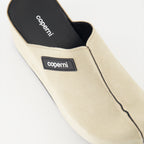Zapatos de plataforma Mules en daim Coperni Beige Femme